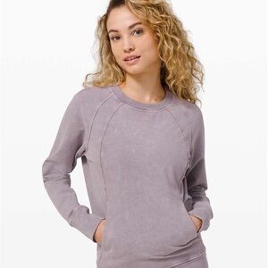 Lululemon Scuba Crew washed Lunar rock